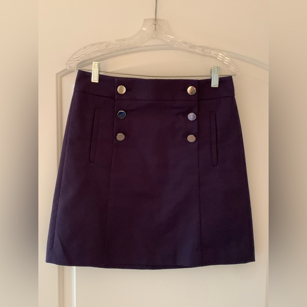 Banana Republic silver button skirt